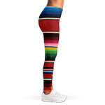 Mexican Serape Blanket Pattern Print Women's Leggings