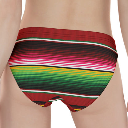 Mexican Serape Blanket Pattern Print Women's Panties