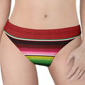 Mexican Serape Blanket Pattern Print Women's Thong