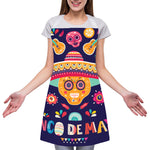 Mexican Skull Cinco de Mayo Print Adjustable Apron