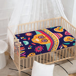 Mexican Skull Cinco de Mayo Print Baby Crib Sheet