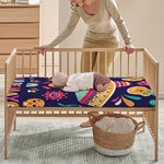 Mexican Skull Cinco de Mayo Print Baby Crib Sheet
