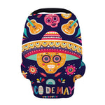 Mexican Skull Cinco de Mayo Print Baby Seat Cover