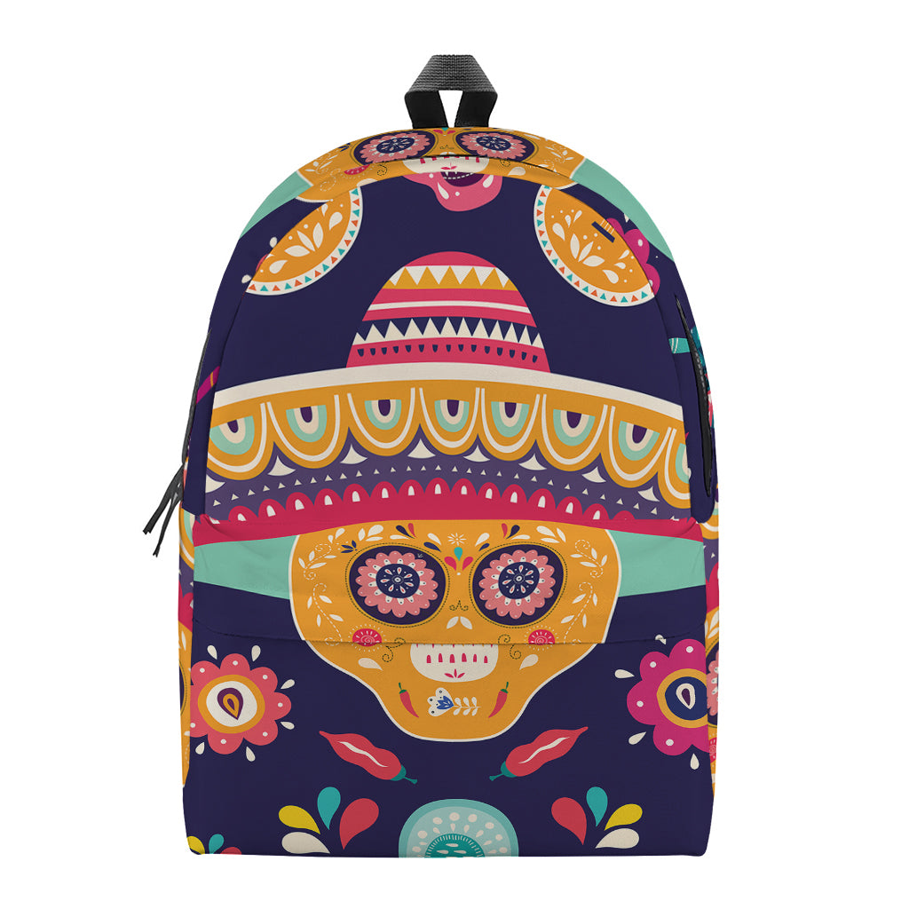 Mexican Skull Cinco de Mayo Print Backpack