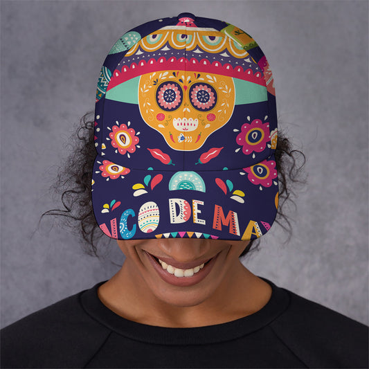 Mexican Skull Cinco de Mayo Print Baseball Cap