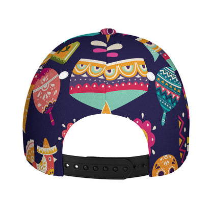 Mexican Skull Cinco de Mayo Print Baseball Cap