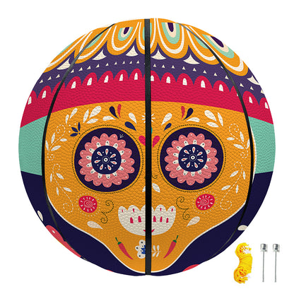 Mexican Skull Cinco de Mayo Print Basketball