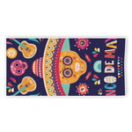 Mexican Skull Cinco de Mayo Print Beach Towel