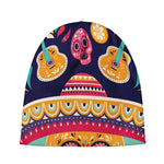 Mexican Skull Cinco de Mayo Print Beanie