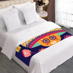Mexican Skull Cinco de Mayo Print Bed Runner