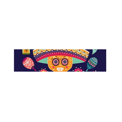 Mexican Skull Cinco de Mayo Print Bed Runner