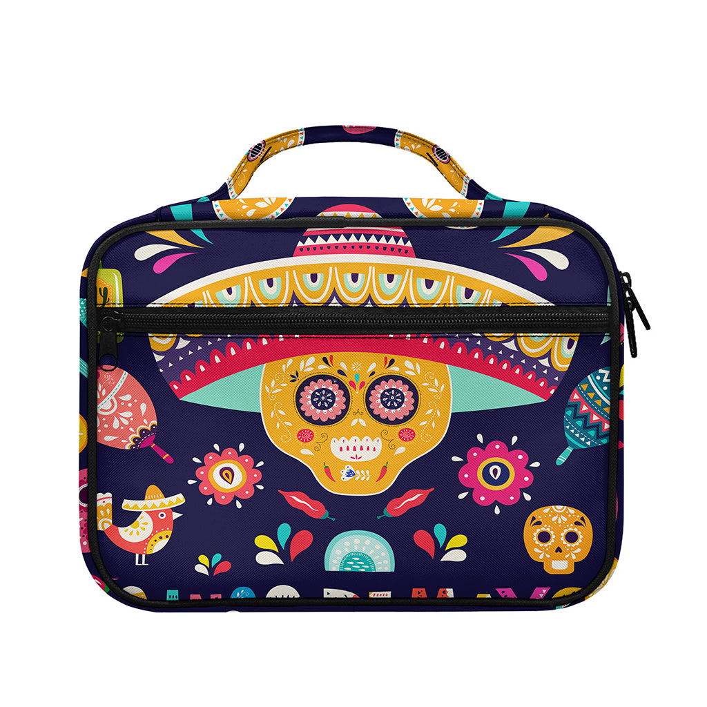 Mexican Skull Cinco de Mayo Print Briefcase Bible Bag