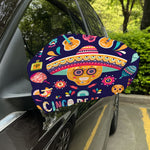 Mexican Skull Cinco de Mayo Print Car Side Mirror Covers