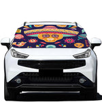 Mexican Skull Cinco de Mayo Print Car Windshield Snow Cover