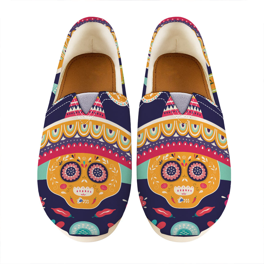 Mexican Skull Cinco de Mayo Print Casual Shoes