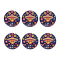 Mexican Skull Cinco de Mayo Print Coaster Set