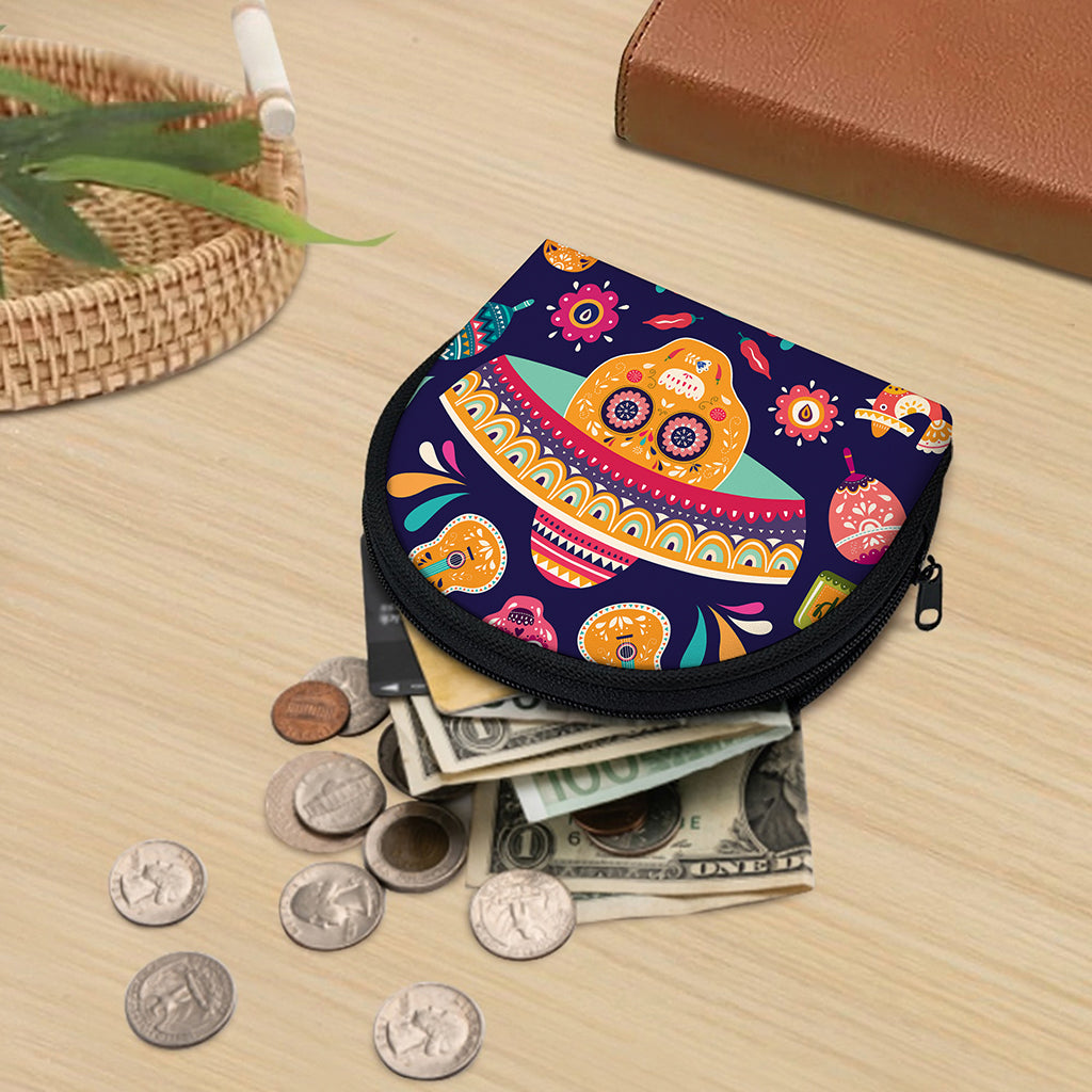 Mexican Skull Cinco de Mayo Print Coin Purse