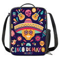 Mexican Skull Cinco de Mayo Print Crossbody Lunch Bag