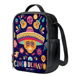 Mexican Skull Cinco de Mayo Print Crossbody Lunch Bag
