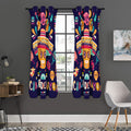 Mexican Skull Cinco de Mayo Print Grommet Curtain Panels