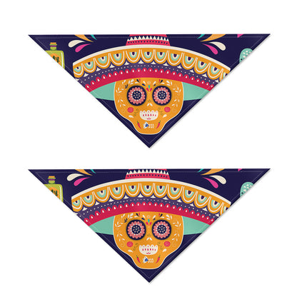 Mexican Skull Cinco de Mayo Print Dog Bandana