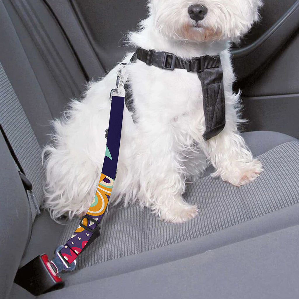 Mexican Skull Cinco de Mayo Print Dog Seat Belt