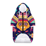 Mexican Skull Cinco de Mayo Print Dog Zip Up Hoodie