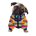 Mexican Skull Cinco de Mayo Print Dog Zip Up Jacket