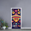 Mexican Skull Cinco de Mayo Print Door Sticker