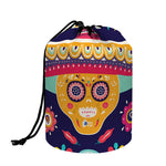 Mexican Skull Cinco de Mayo Print Drawstring Makeup Bag