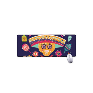 Mexican Skull Cinco de Mayo Print Extended Mouse Pad