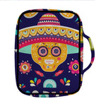 Mexican Skull Cinco de Mayo Print Front Pocket Bible Bag