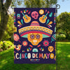 Mexican Skull Cinco de Mayo Print Garden Flag