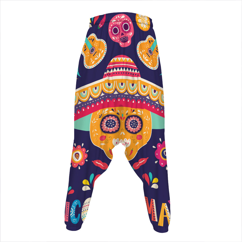 Mexican Skull Cinco de Mayo Print Hammer Pants