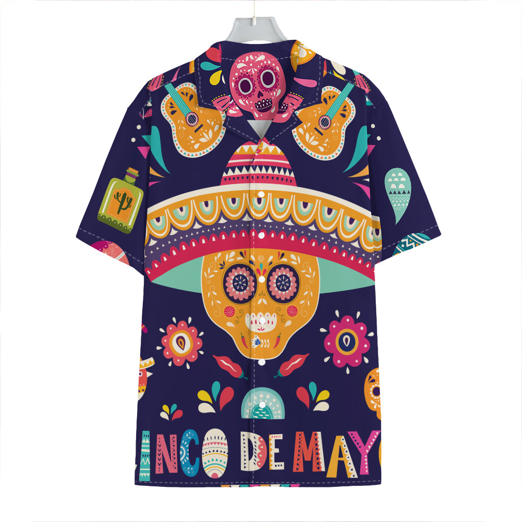 Mexican Skull Cinco de Mayo Print Hawaiian Shirt