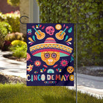 Mexican Skull Cinco de Mayo Print House Flag