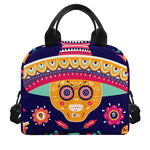 Mexican Skull Cinco de Mayo Print Insulated Lunch Bag