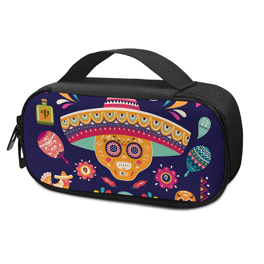 Mexican Skull Cinco de Mayo Print Insulin Cooler Travel Case