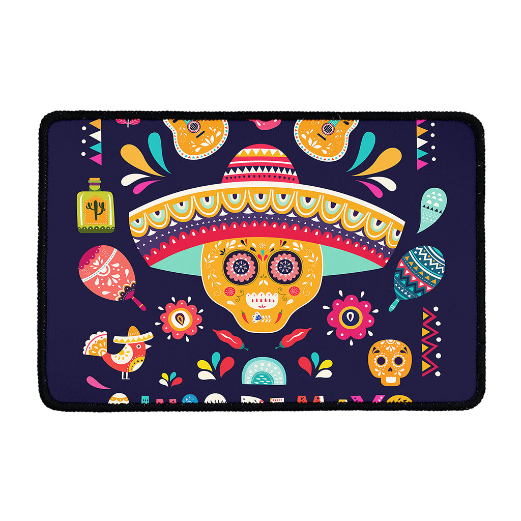 Mexican Skull Cinco de Mayo Print Kitchen Mat