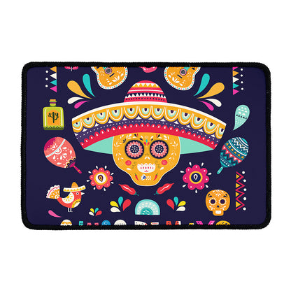 Mexican Skull Cinco de Mayo Print Kitchen Mat