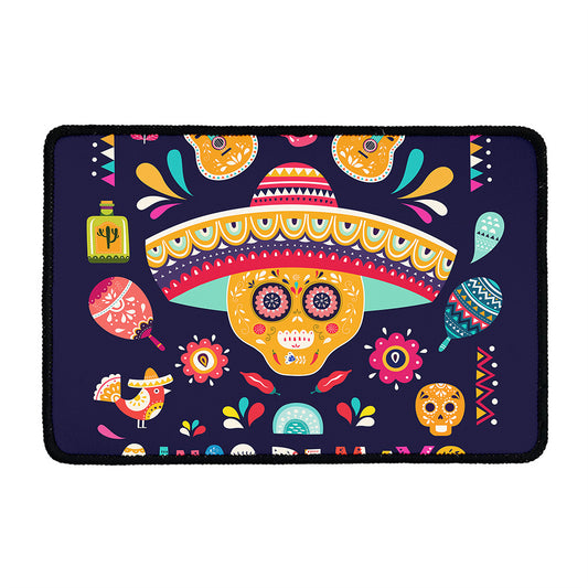 Mexican Skull Cinco de Mayo Print Kitchen Mat
