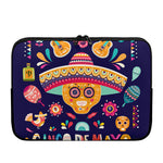 Mexican Skull Cinco de Mayo Print Laptop Sleeve