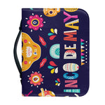 Mexican Skull Cinco de Mayo Print Leather Bible Cover