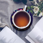 Mexican Skull Cinco de Mayo Print Leather Coaster Set