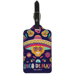 Mexican Skull Cinco de Mayo Print Luggage Tag