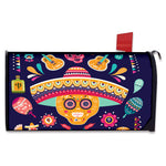 Mexican Skull Cinco de Mayo Print Mailbox Cover