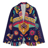 Mexican Skull Cinco de Mayo Print Men's Blazer