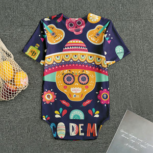 Mexican Skull Cinco de Mayo Print Men's Bodysuit