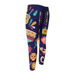 Mexican Skull Cinco de Mayo Print Men's Compression Pants