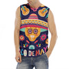 Mexican Skull Cinco de Mayo Print Men's Fitness Tank Top